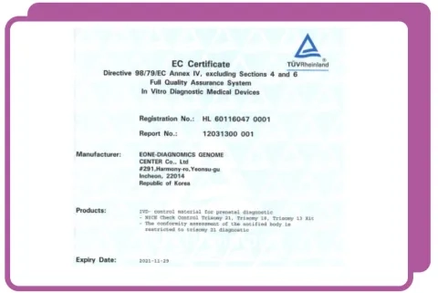 EC Certificate